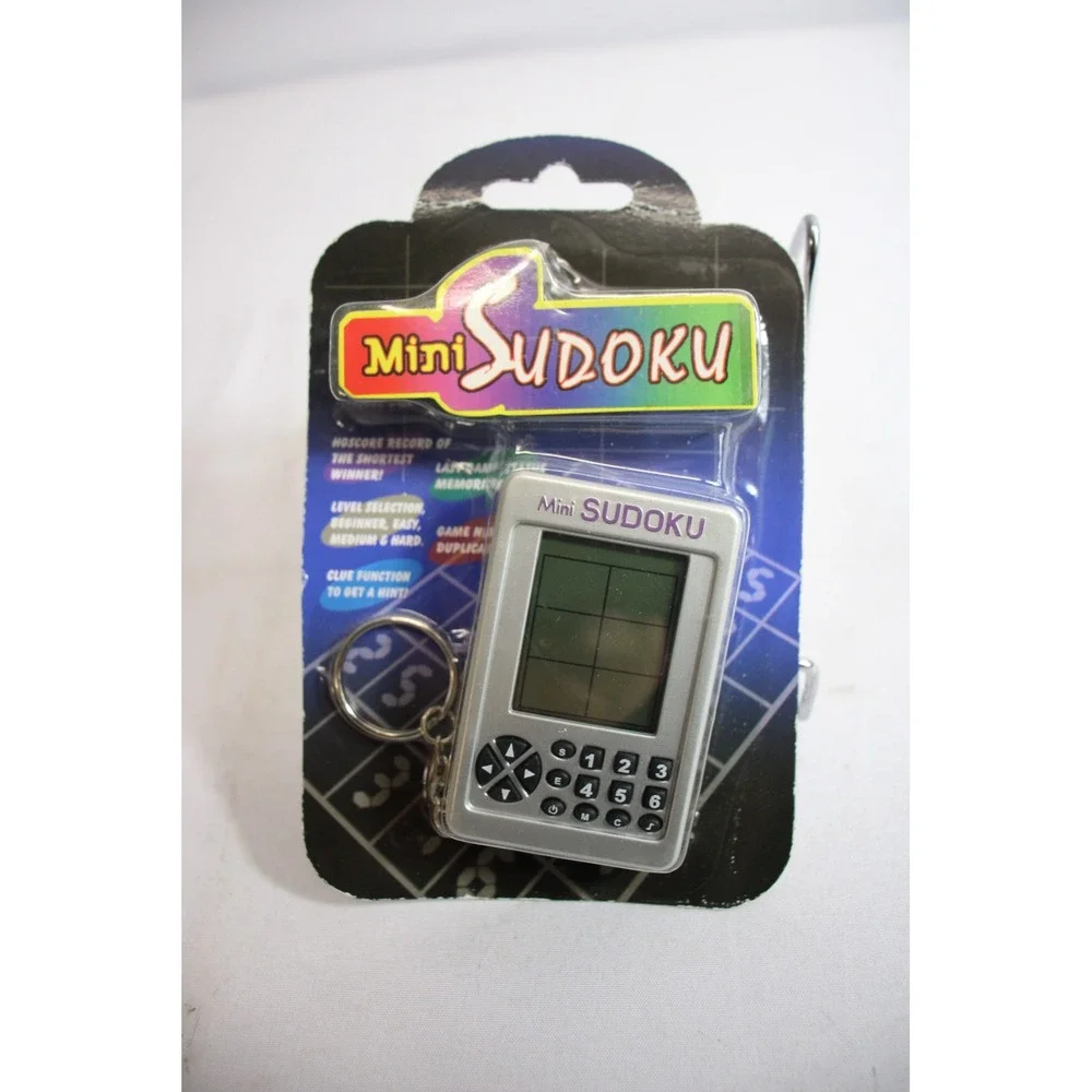 Mini Sudoku Keychain Electronic Game Handheld Portable Puzzle Toy